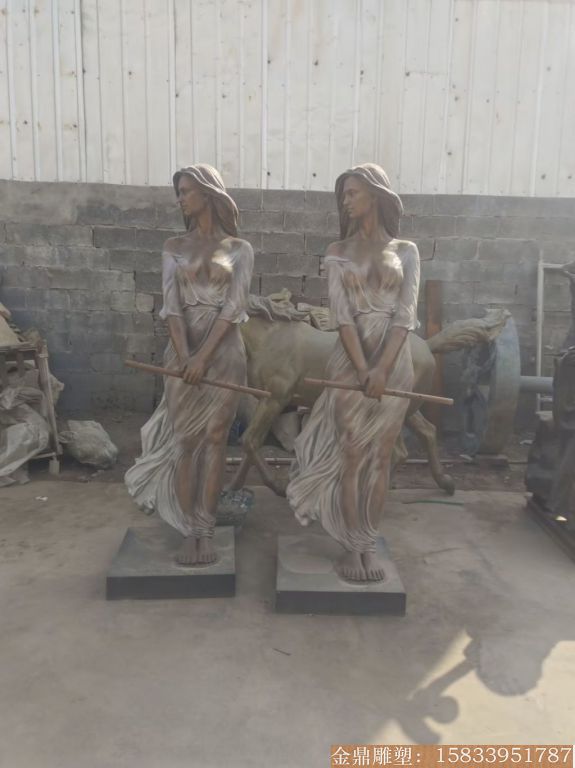 风一样的女人铜雕塑 艺术铜雕